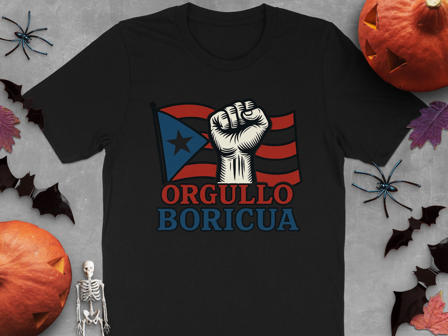 Orgullo Boricua Flag and Fist Graphic Shirt product type