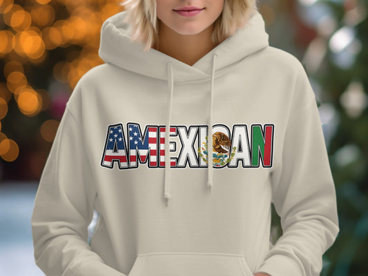 AMEXICAN United Flag Theme Hooded Sweatshirt product