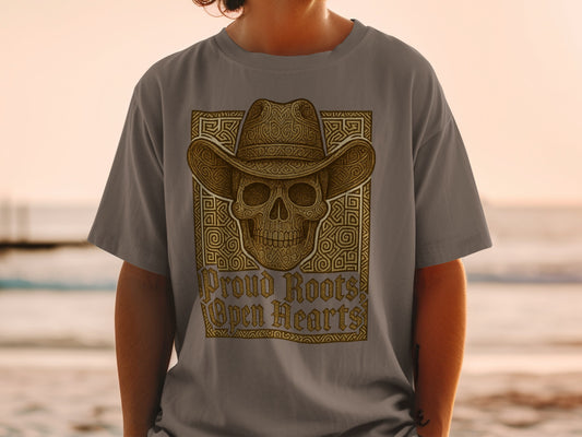 Proud Roots Open Hearts Skull T-Shirt Product