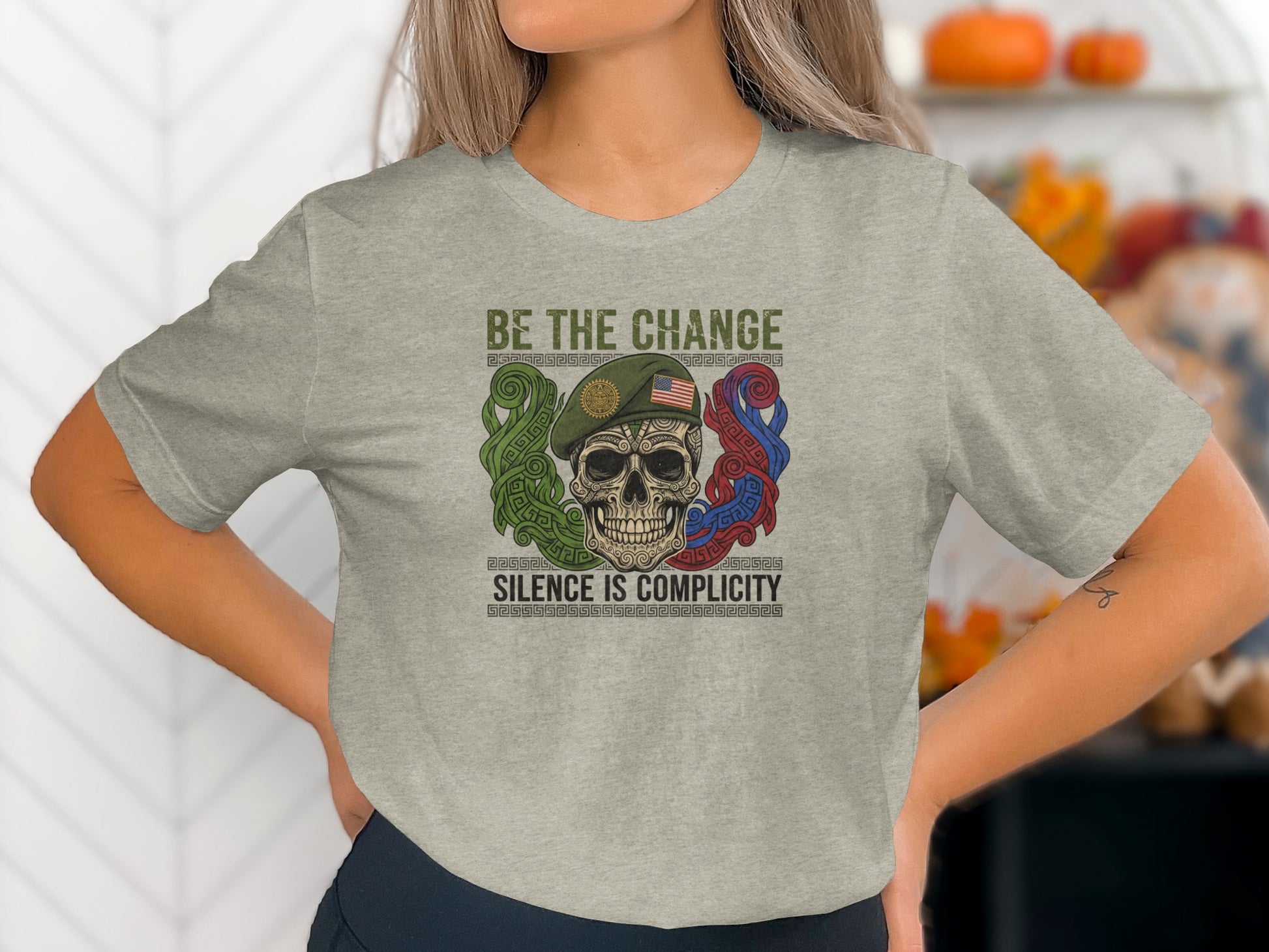 Be the Change Silence Is Complicity Graphic T-shirt