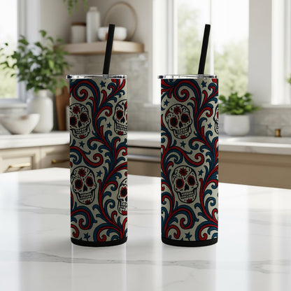 Day of the Dead Skull Design Insulated Tumbler product type