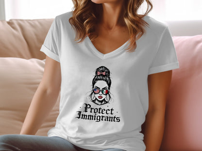 Protect Immigrants Graphic Printed T-shirt product