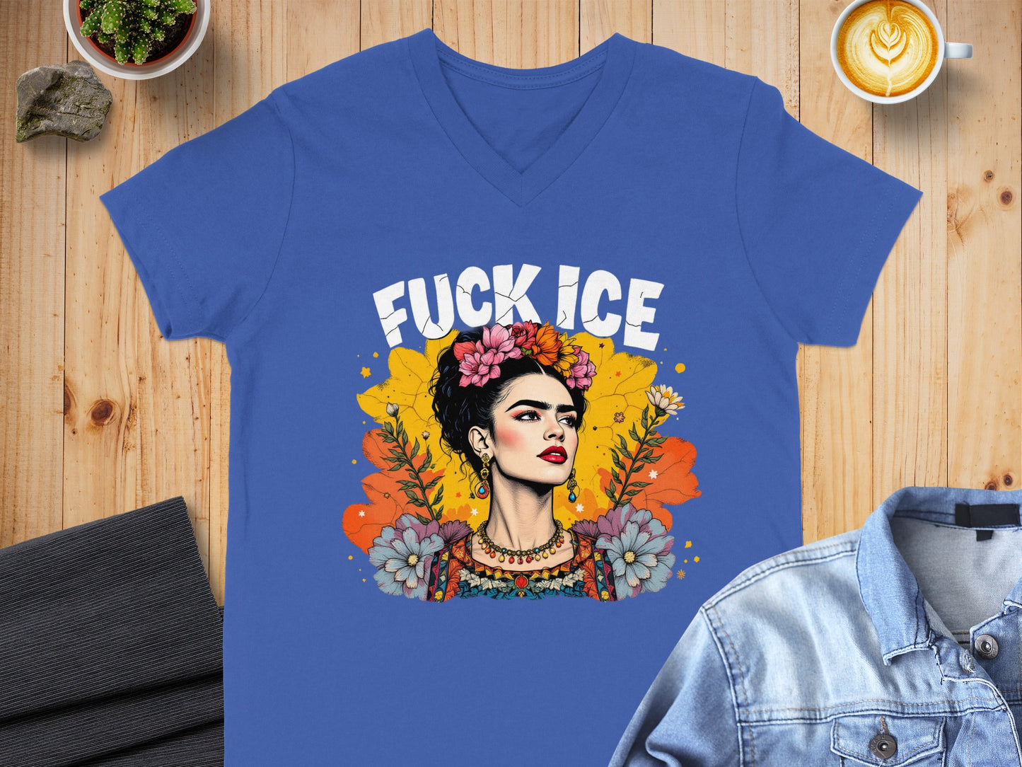 Bold Frida Kahlo Graphic Tee Statement Shirt