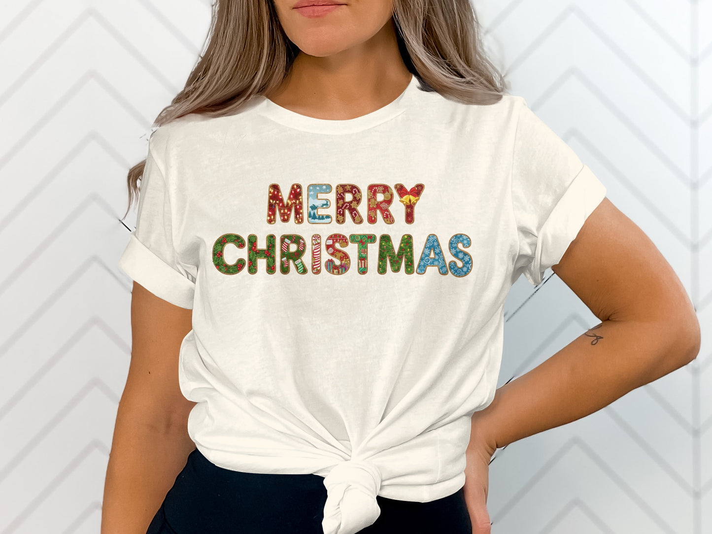 Merry Christmas Graphic T-Shirt for Festive Celebrations