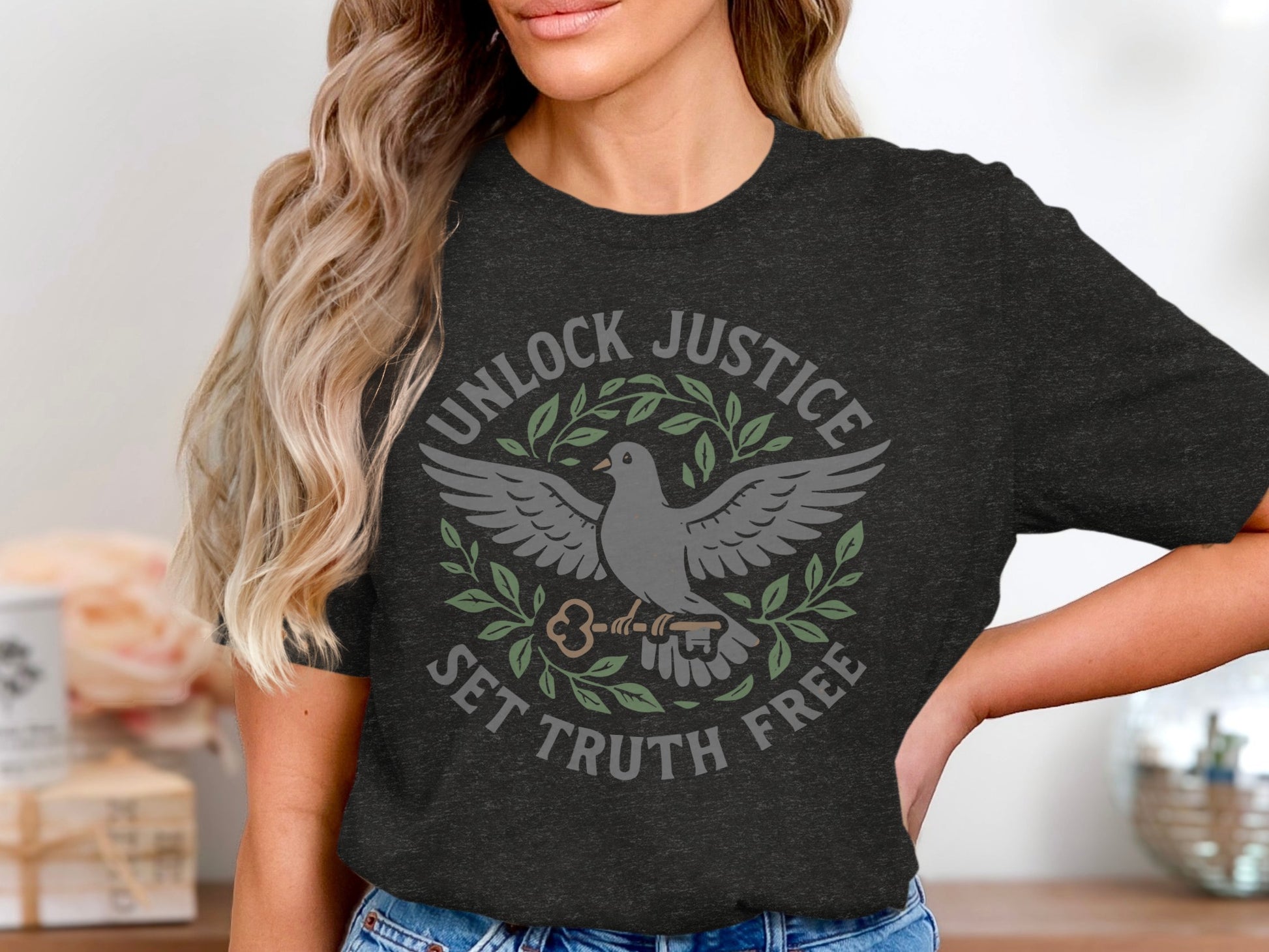 Unlock Justice Set Truth Free Graphic T-shirt product