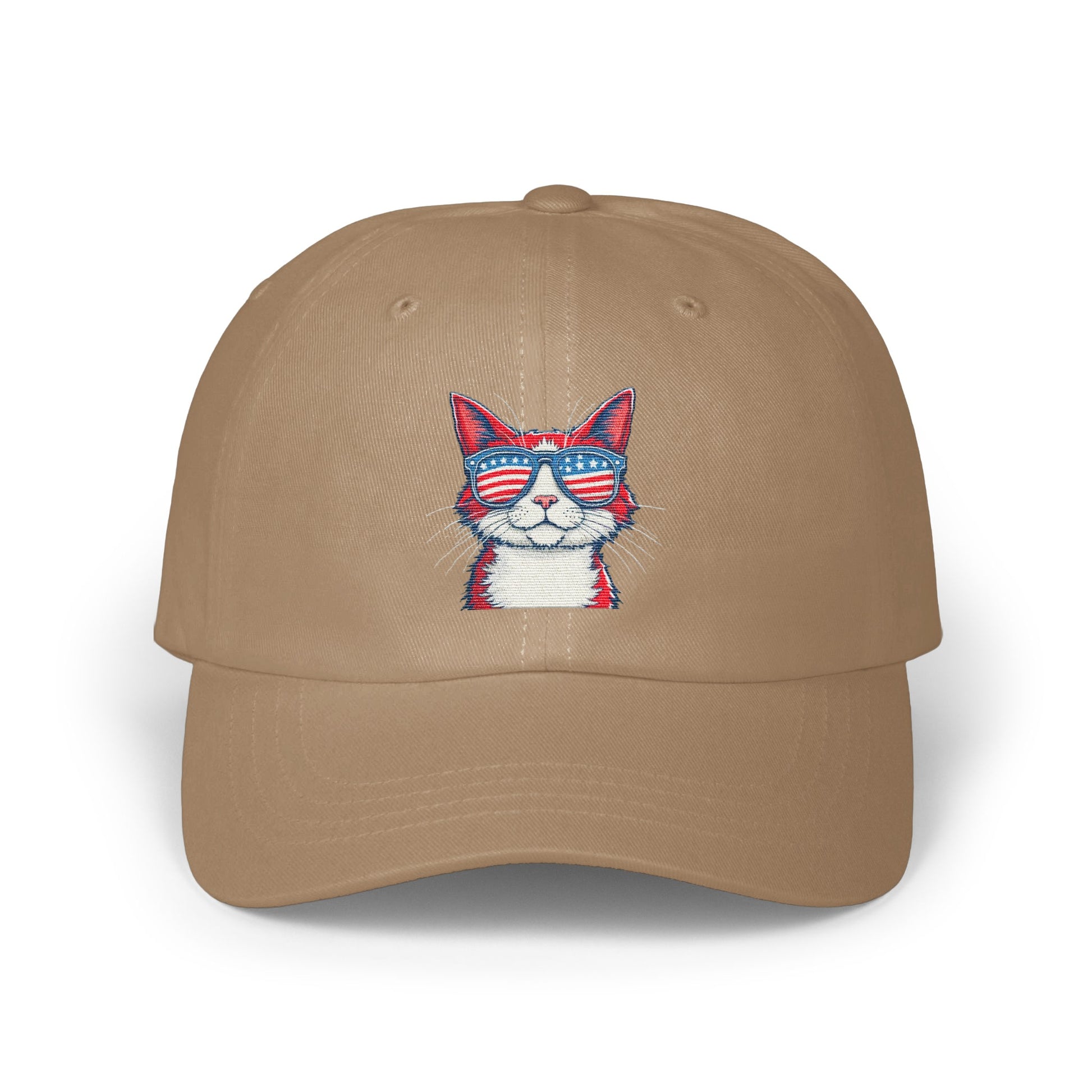 Stylish Cat With Sunglasses Embroidered Cap product