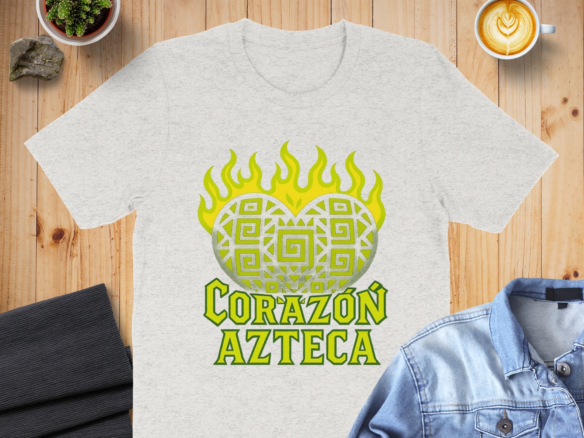 Corazón Azteca Pattern Unisex Graphic T-Shirt product type