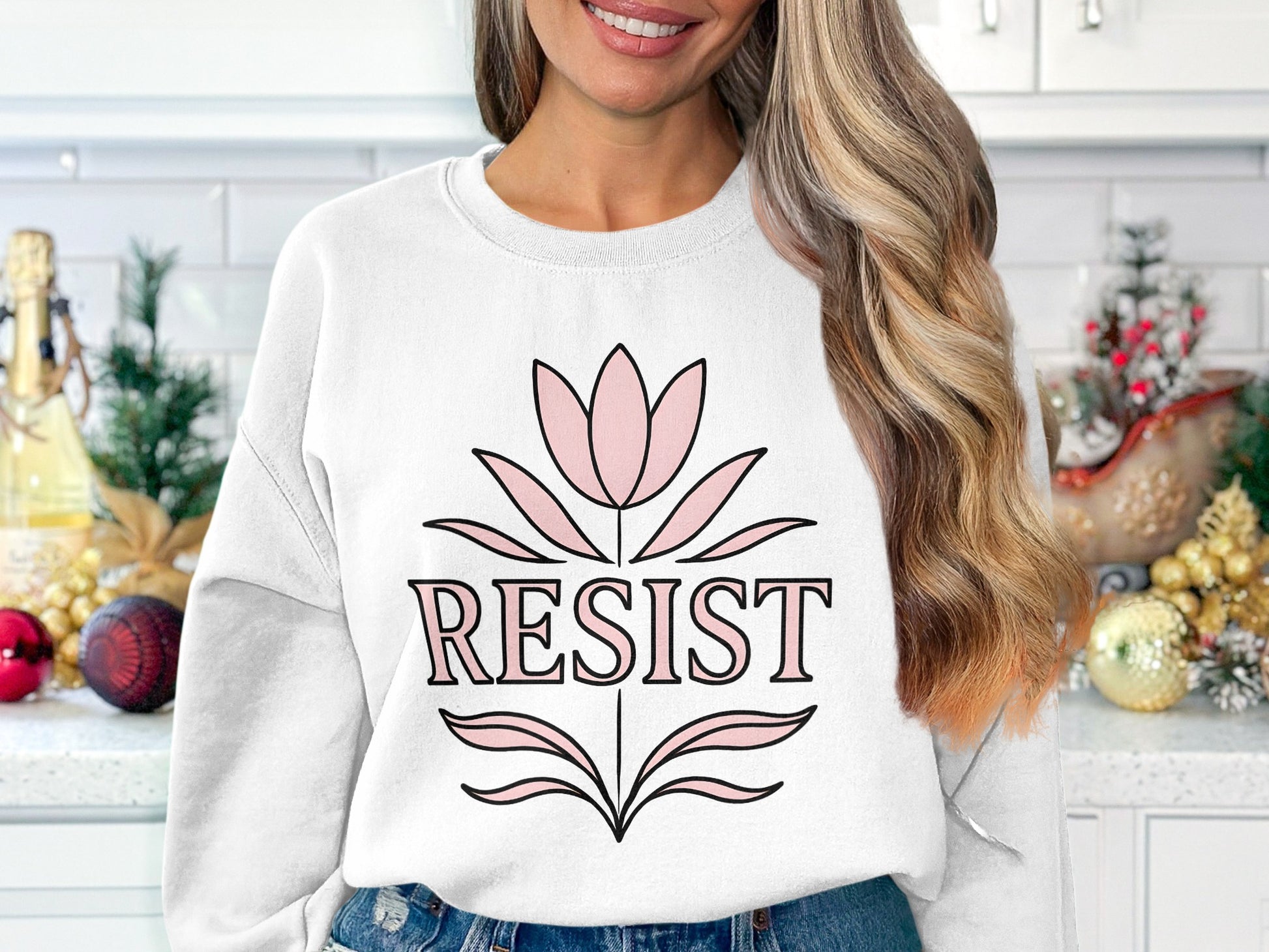Resist Floral Graphic Sweatshirt product type