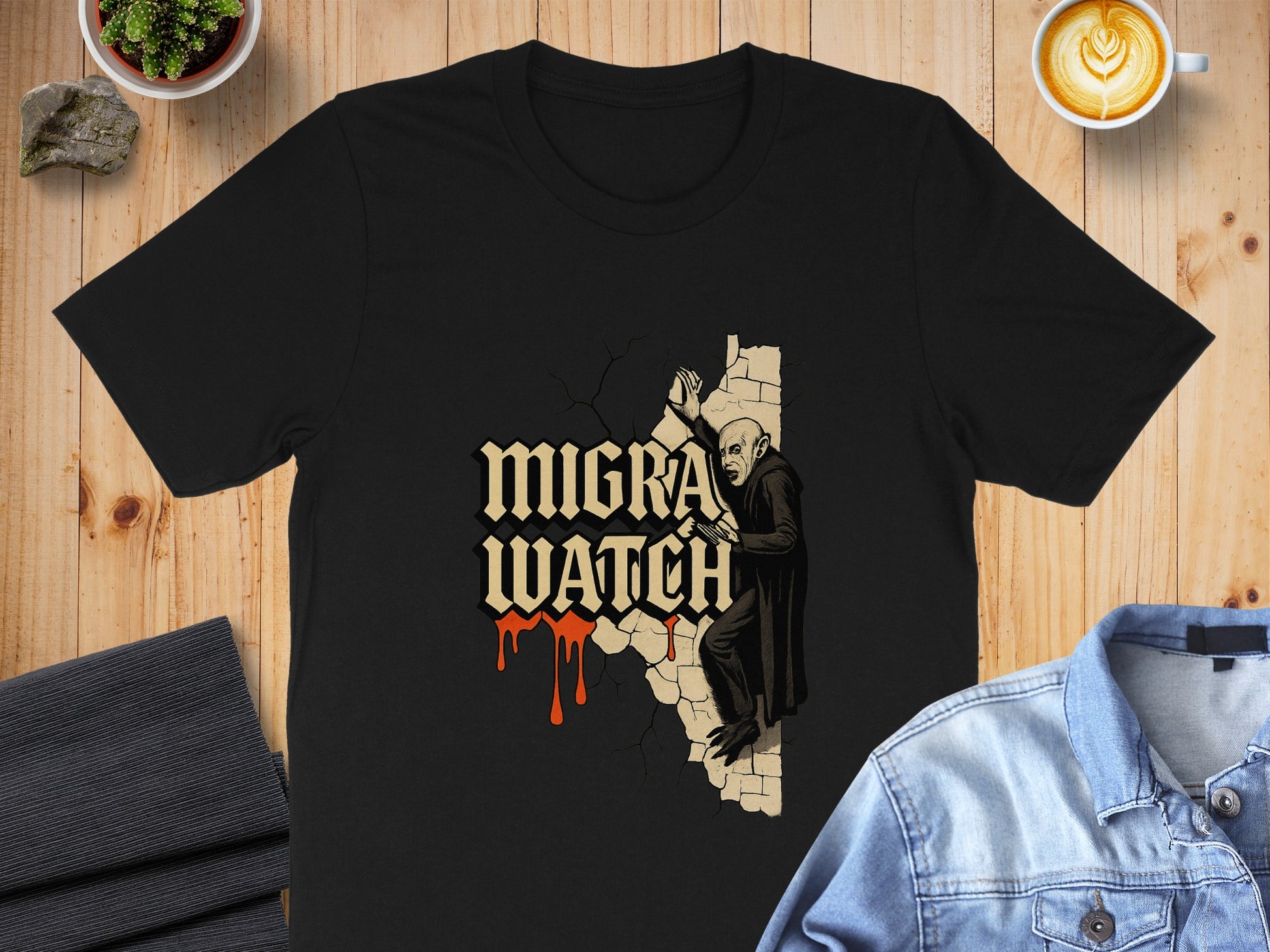 Migra Watch Graphic Vampire Themed T-shirt product