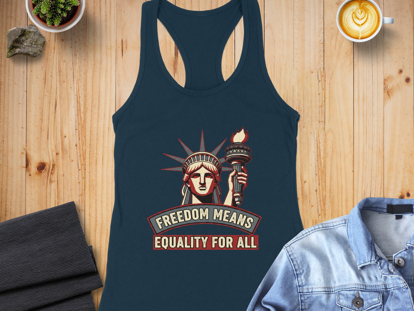 Freedom Means Equality for All Racerback Tank Product