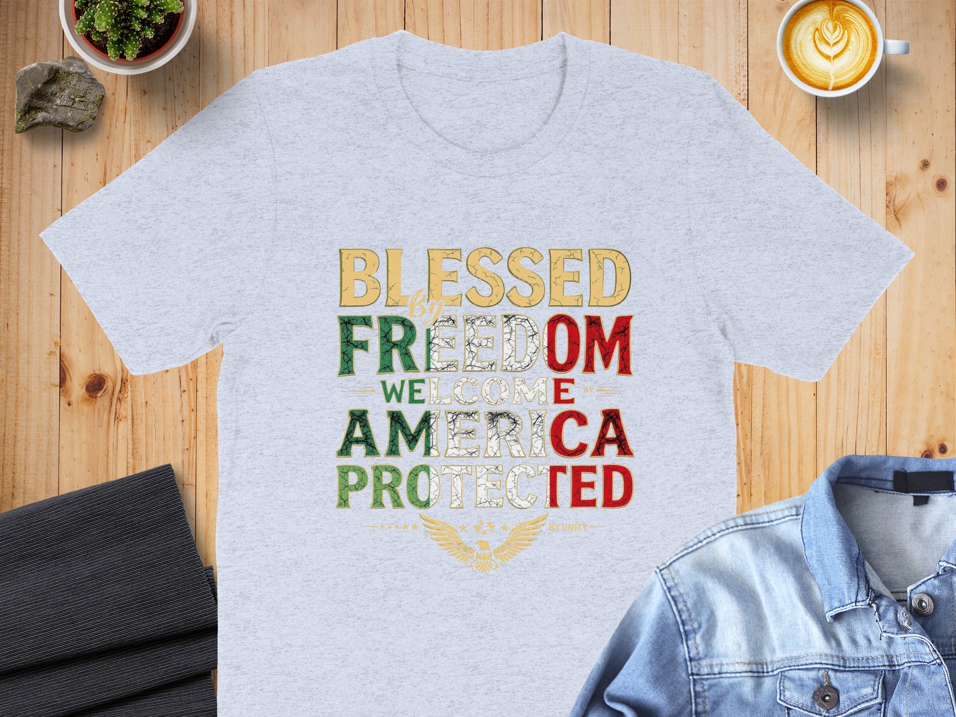 Blessed By Freedom Welcome America Protected product type