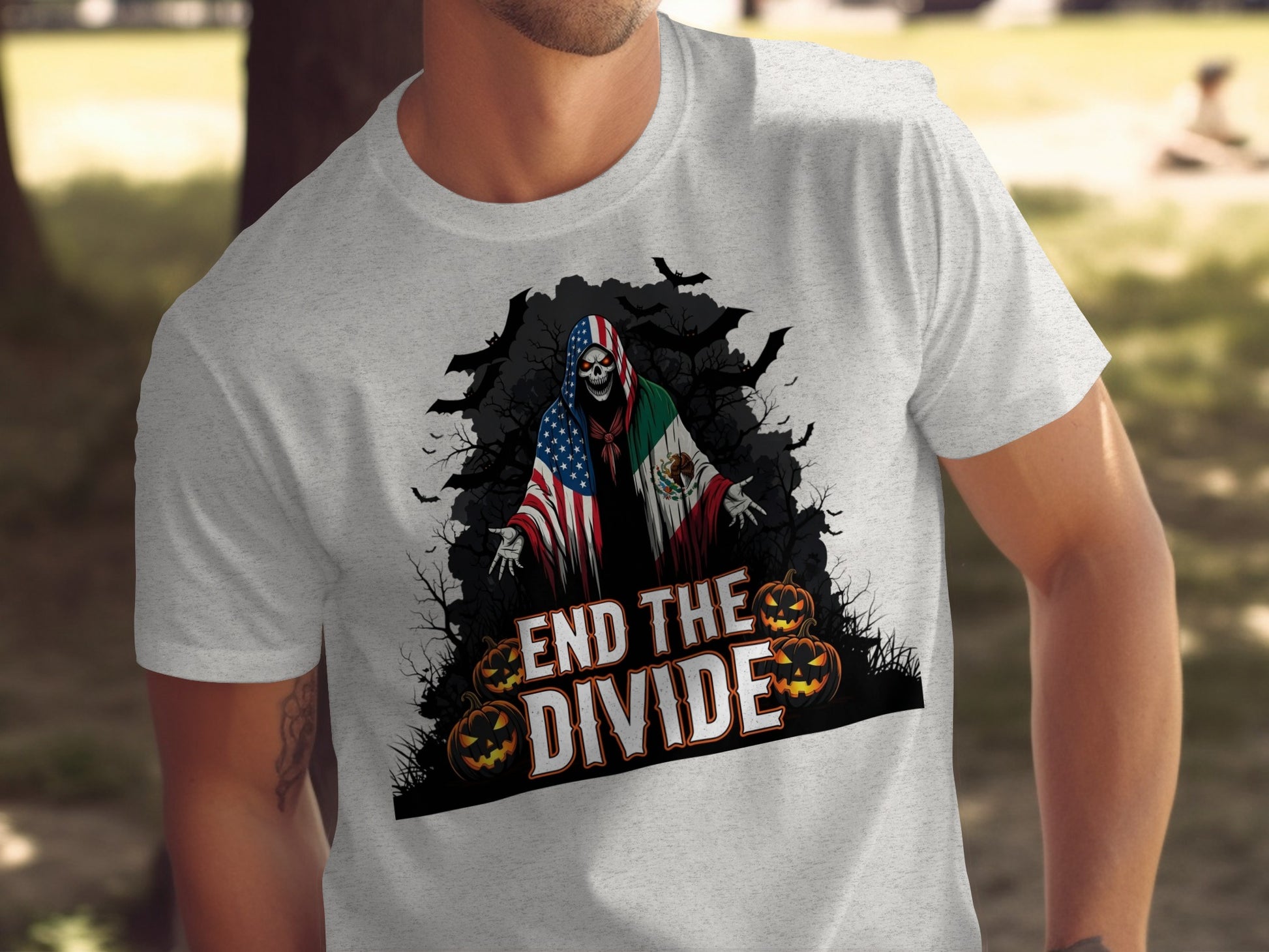 End The Divide Graphic Halloween T-shirt product type