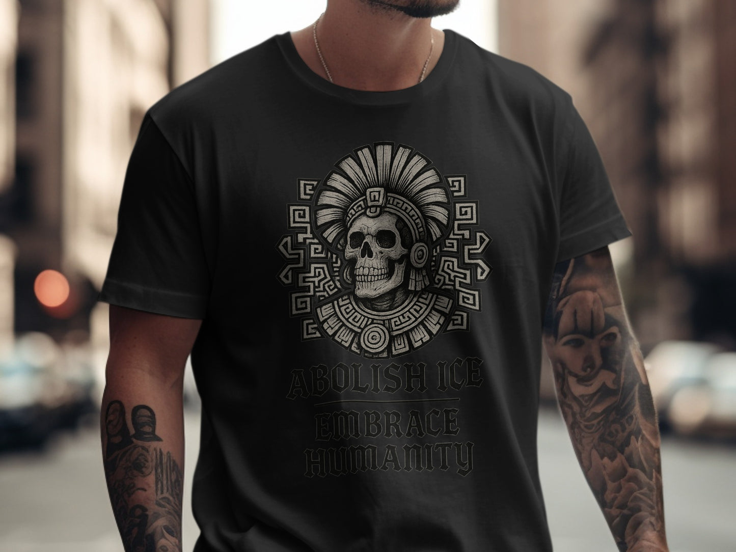 Abolish Ice Embrace Humanity Graphic T-Shirt