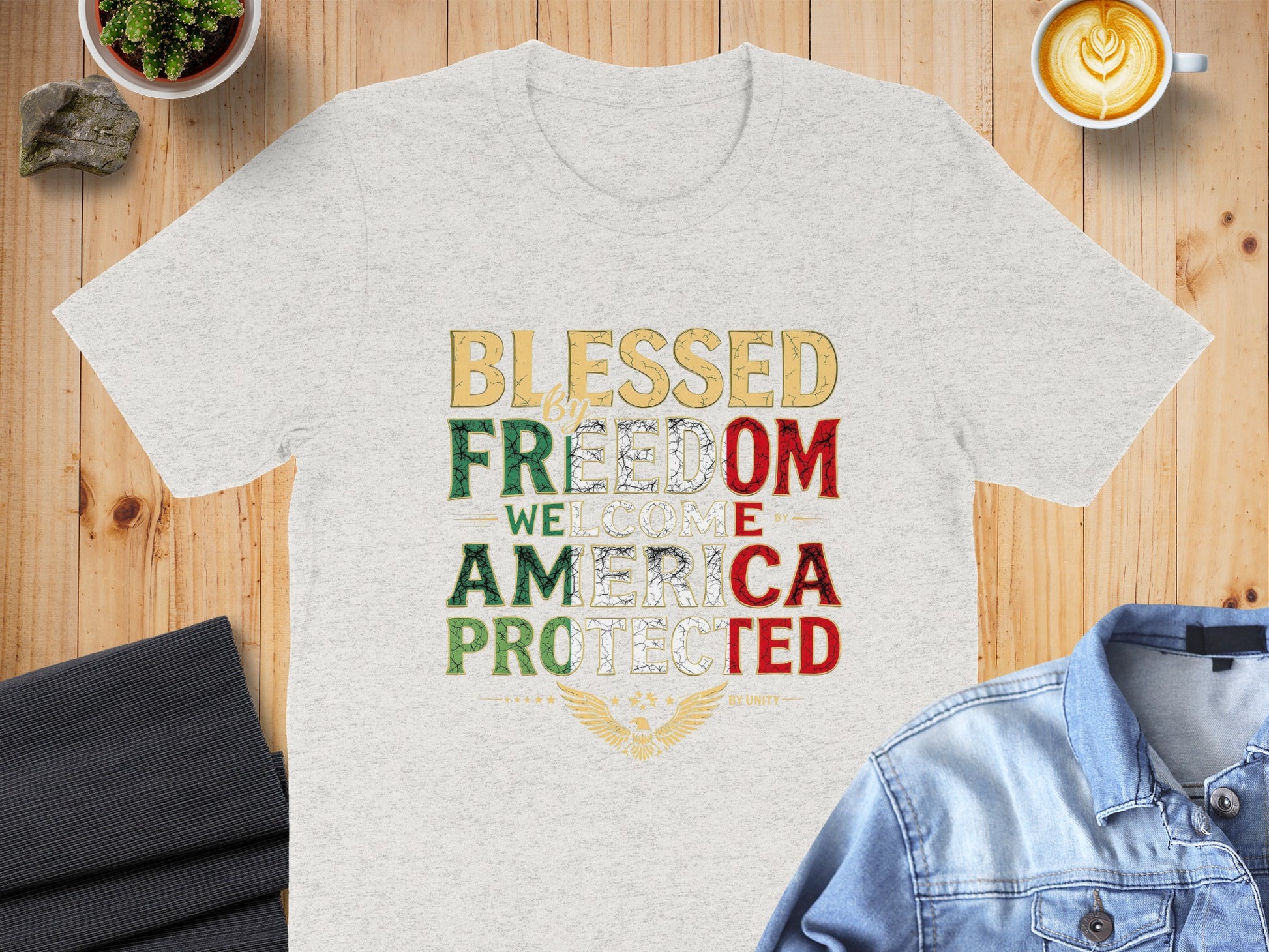 Blessed By Freedom Welcome America Protected product type
