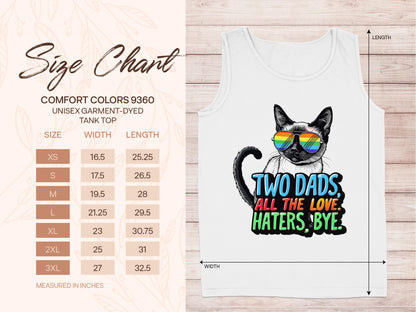 Two Dads All The Love Haters Bye Tank Top product