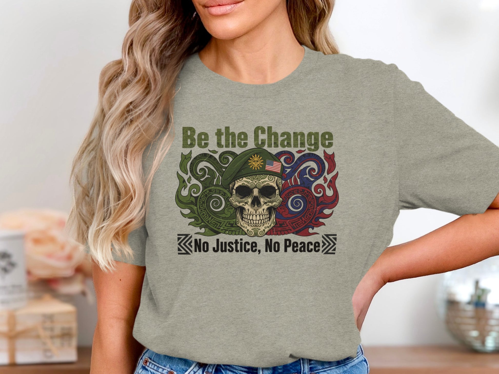 Be the Change No Justice No Peace T-shirt