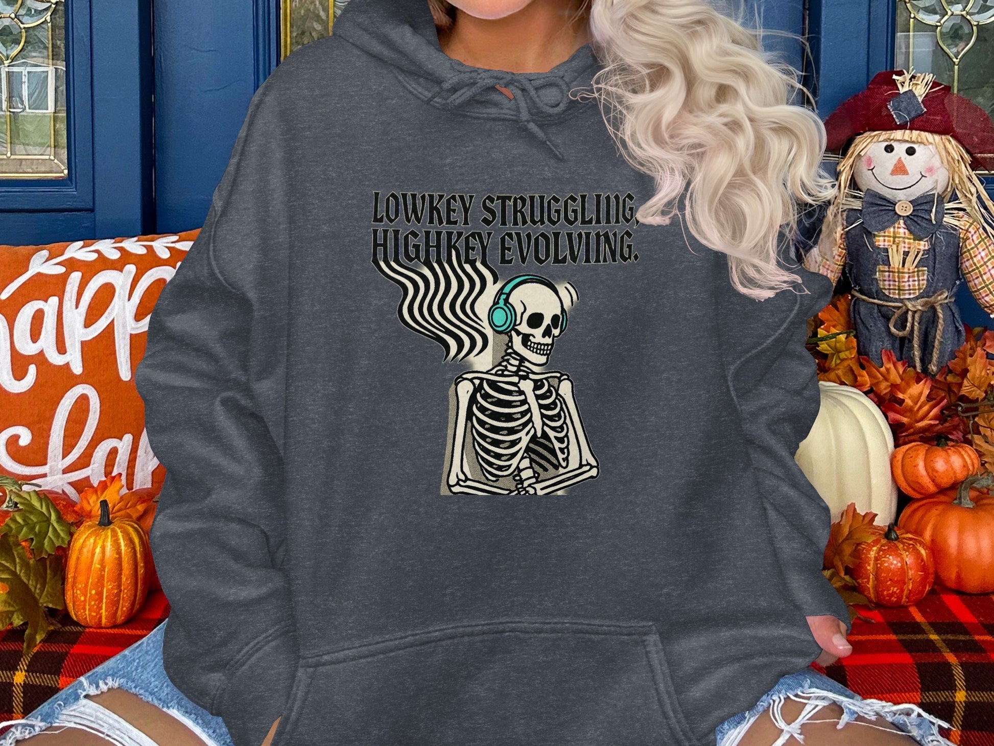 Lowkey Struggling Highkey Evolving Hoodie product