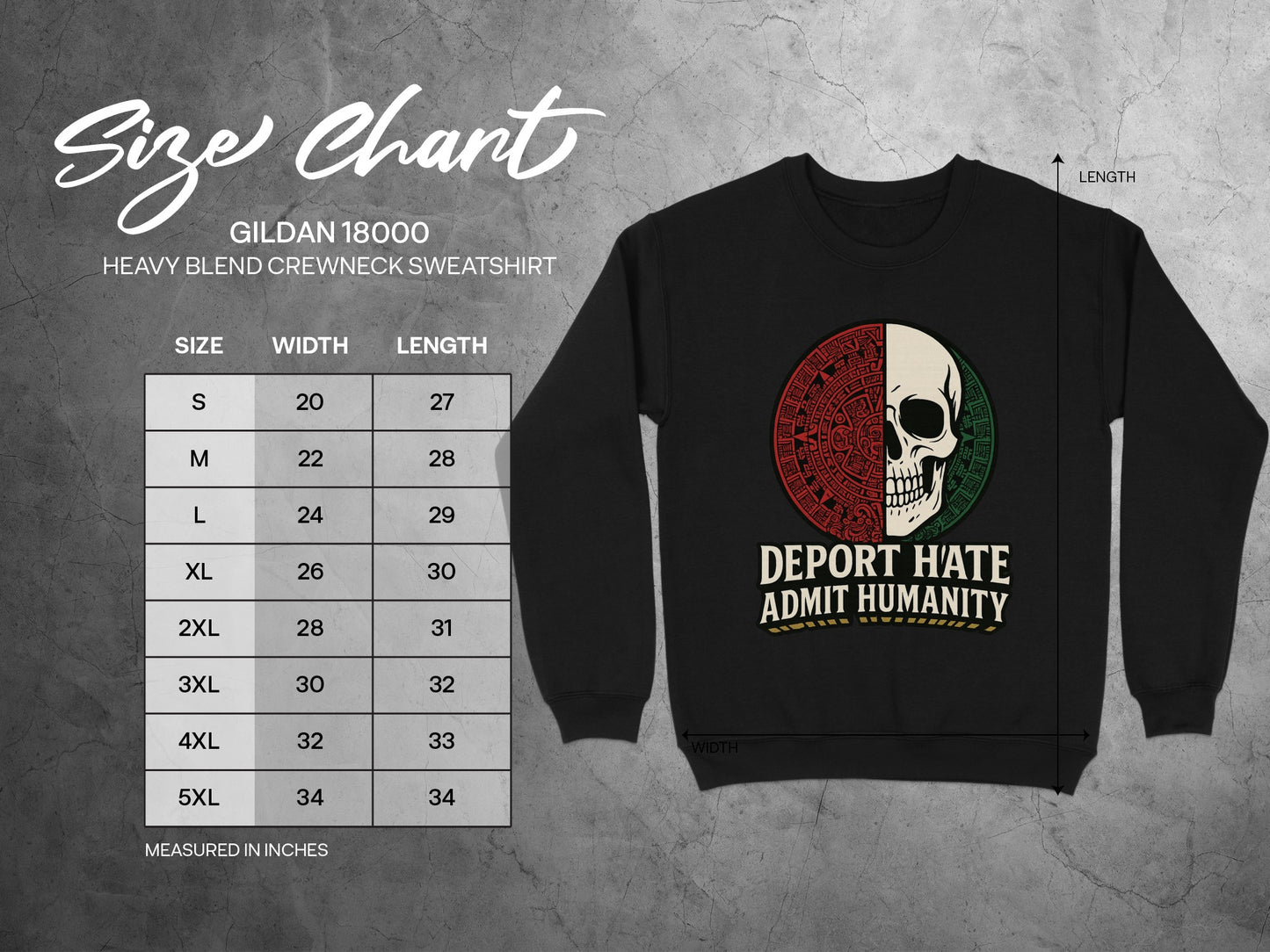 Deport Hate Admit Humanity Crewneck Sweatshirt product