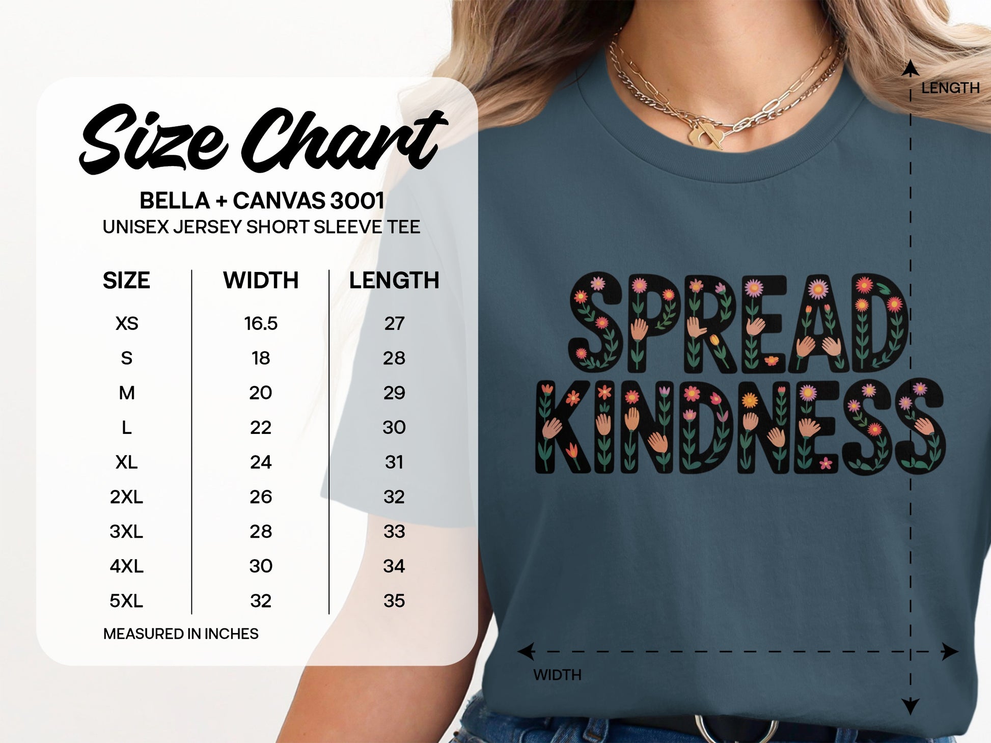 Spread Kindness Bella Canvas 3001 Unisex Tee