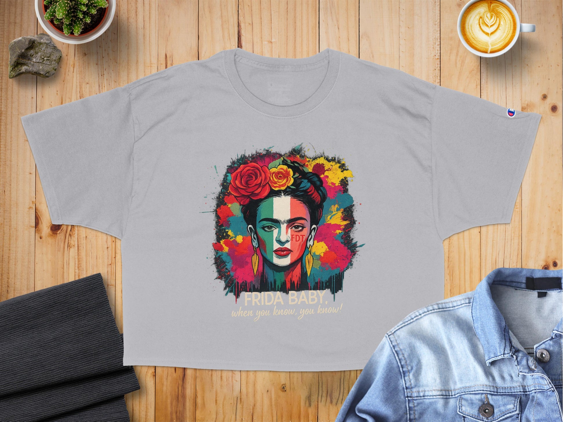 Frida Baby Graphic Tee Colorful Art Design Shirt product