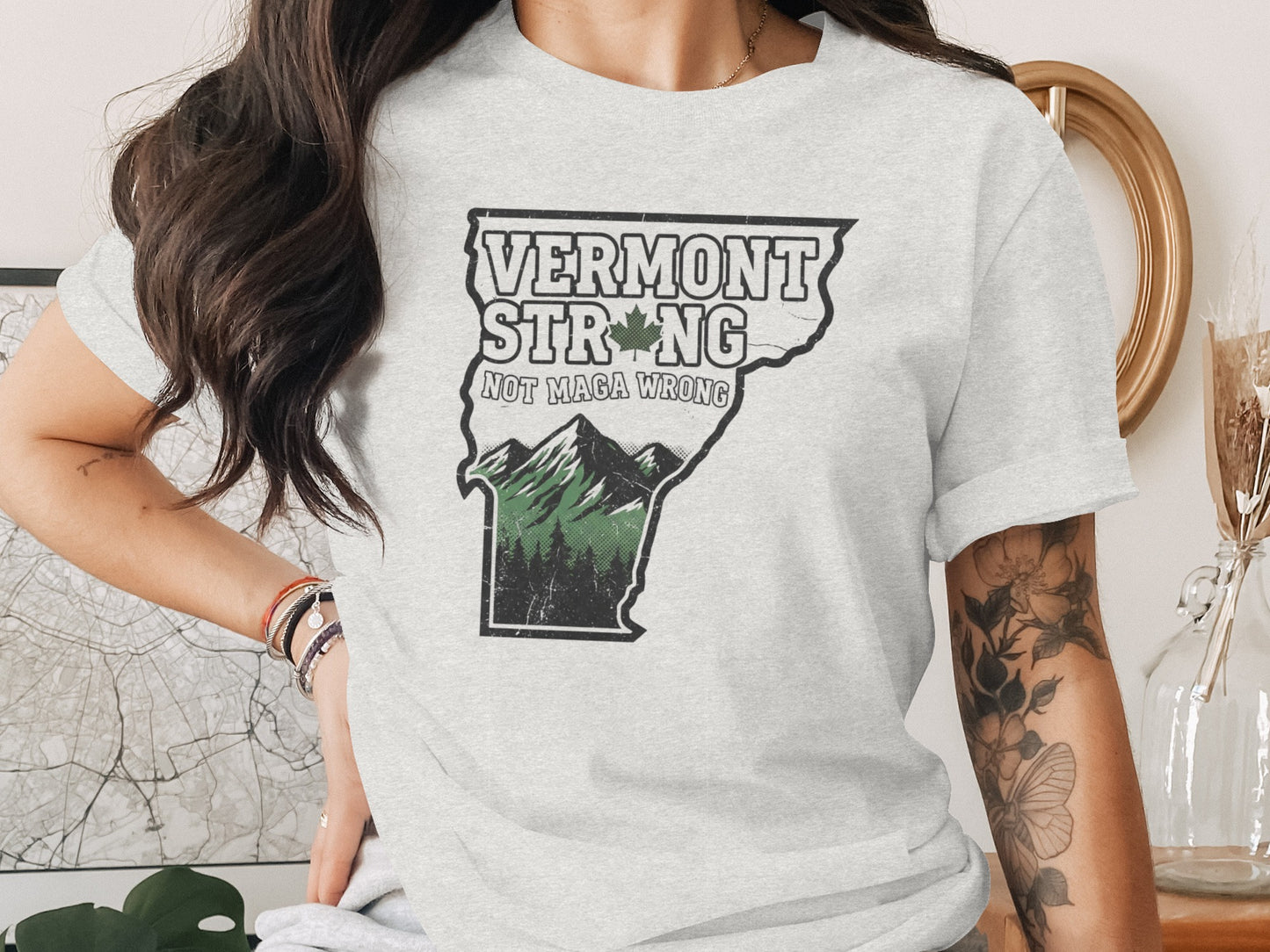 Vermont Strong Not Maga Wrong T-Shirt product