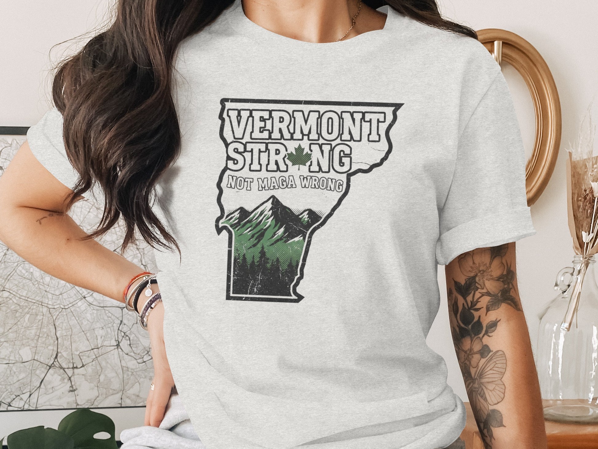 Vermont Strong Not Maga Wrong T-Shirt product