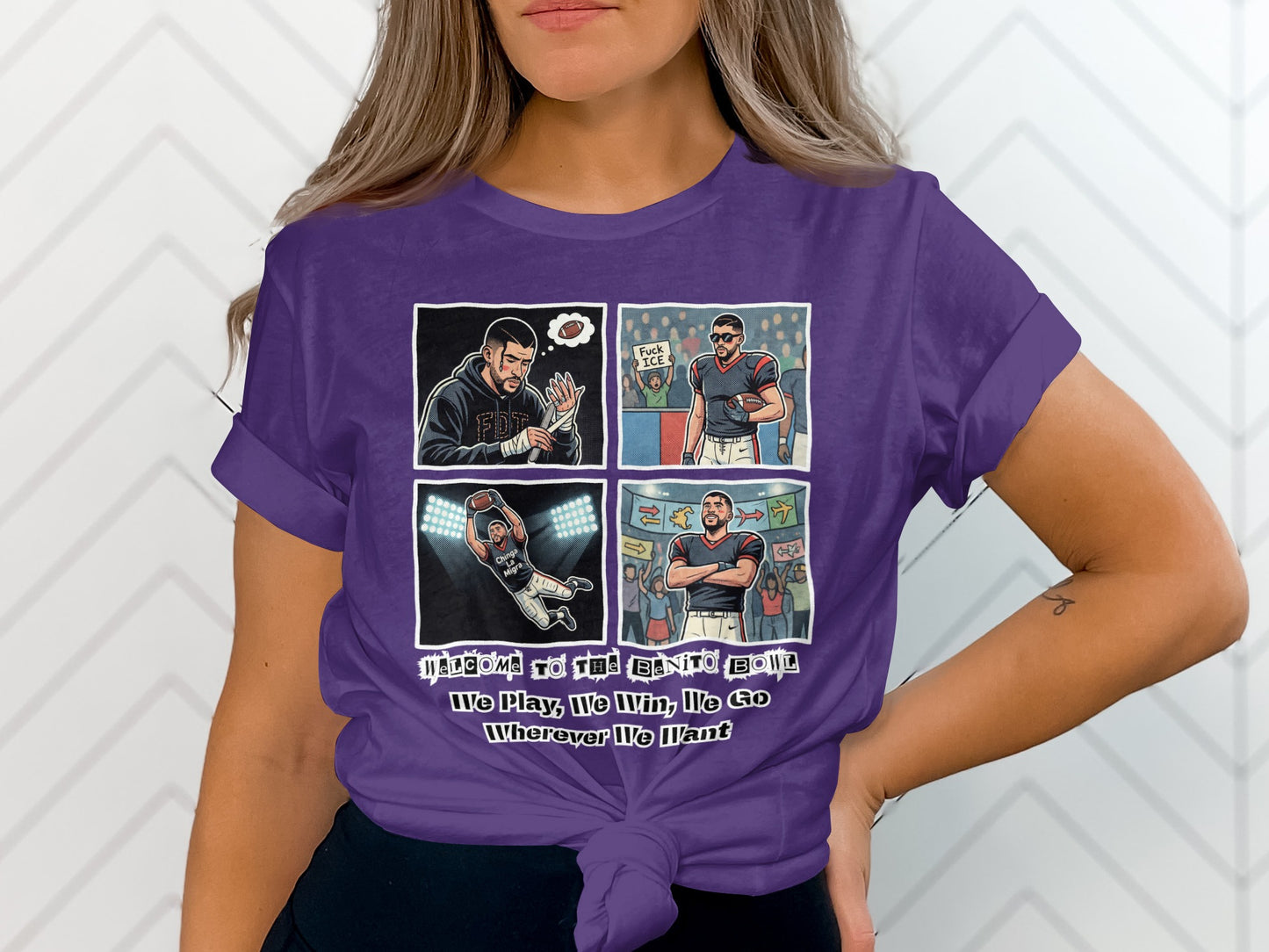 Fandom Comic Style Graphic Tee with Bold Statement