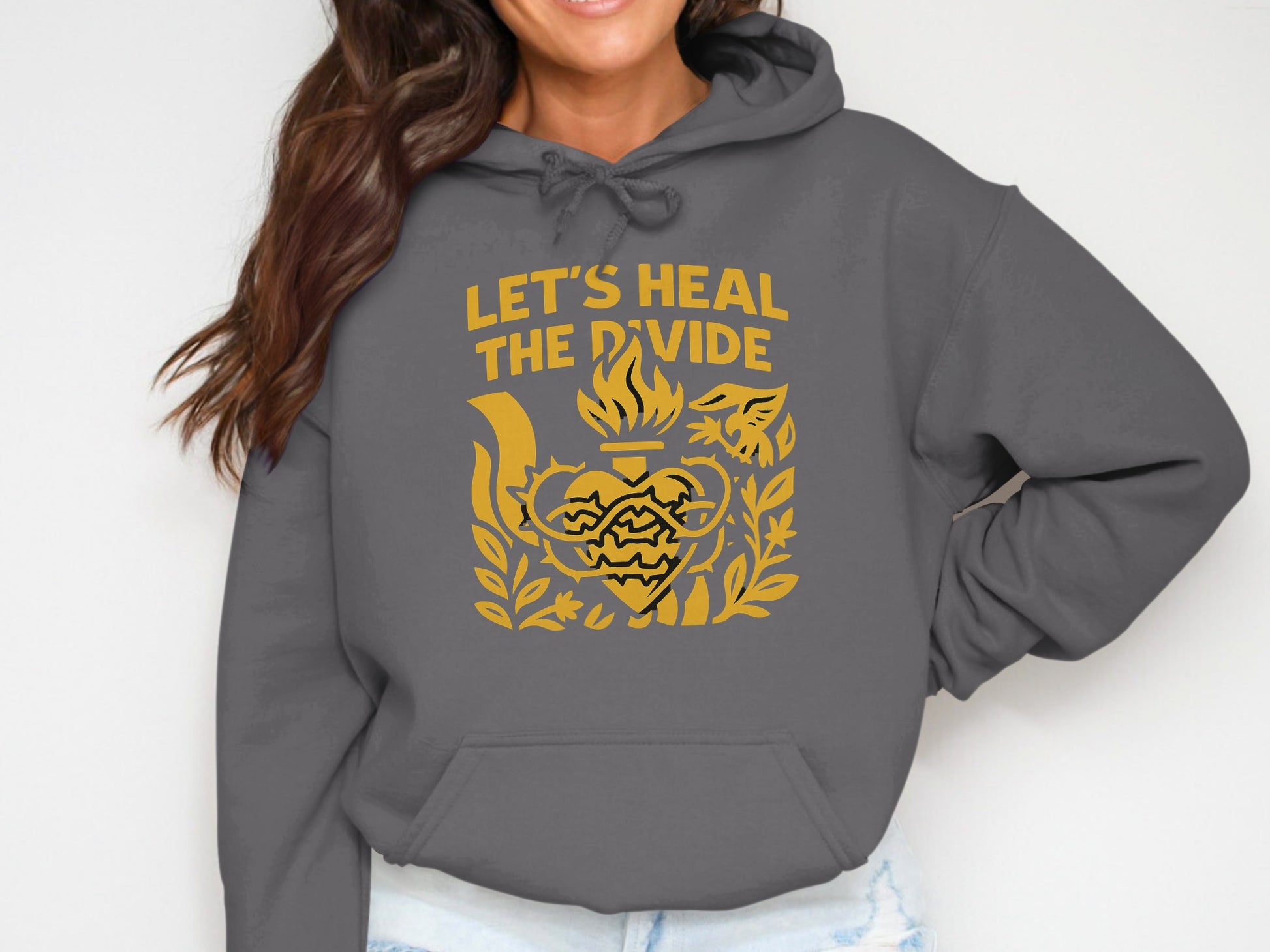 Let's Heal The Divide Hoodie Graphic Sweatshirt product type