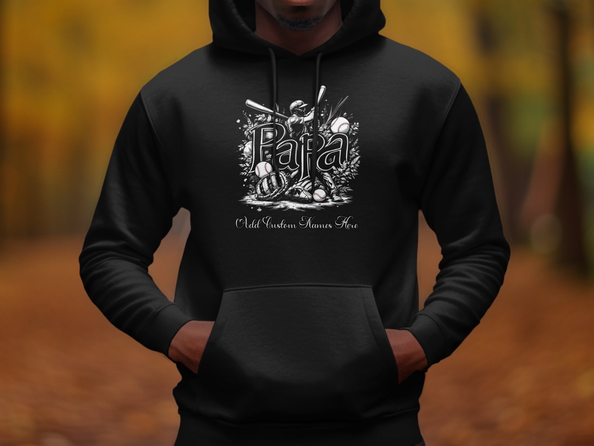 Papa Graphic Hoodie Old Western Knows Here Product