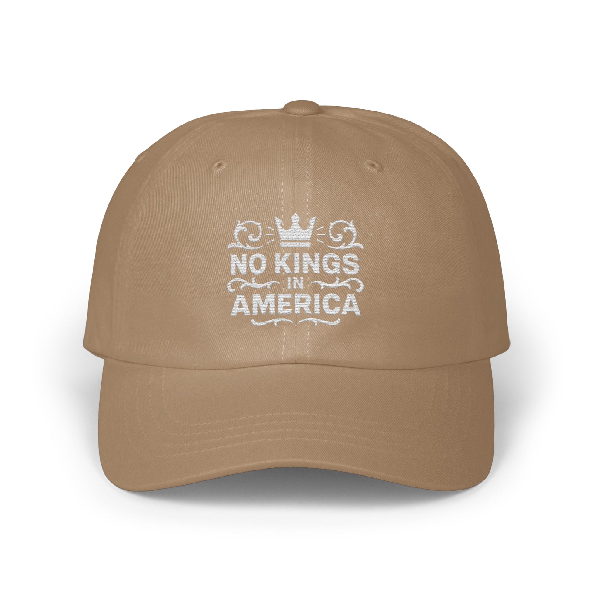 No Kings in America Beige Baseball Cap product