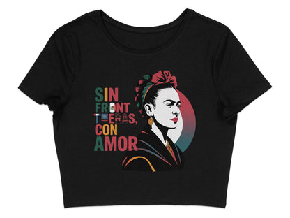 Sin Fronteras Con Amor Graphic Crop Top product