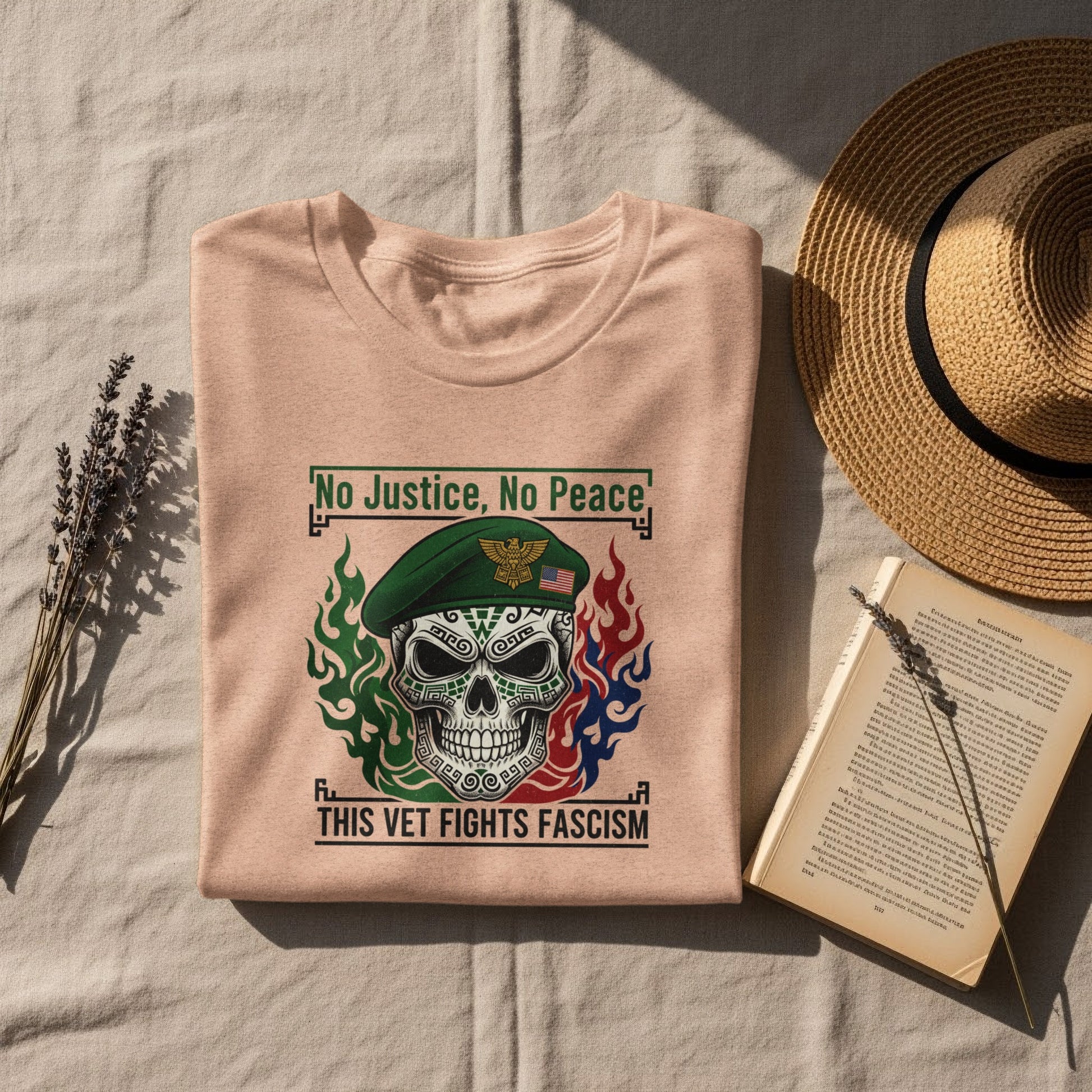 No Justice No Peace This Vet Fights Fascism T-shirt