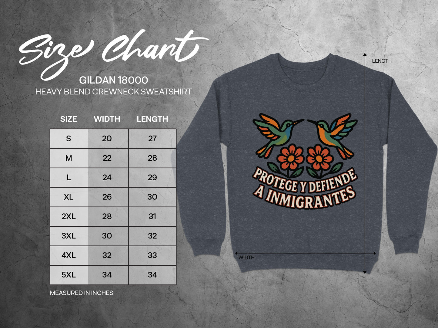 Protege Y Defiende A Inmigrantes Sweatshirt product type