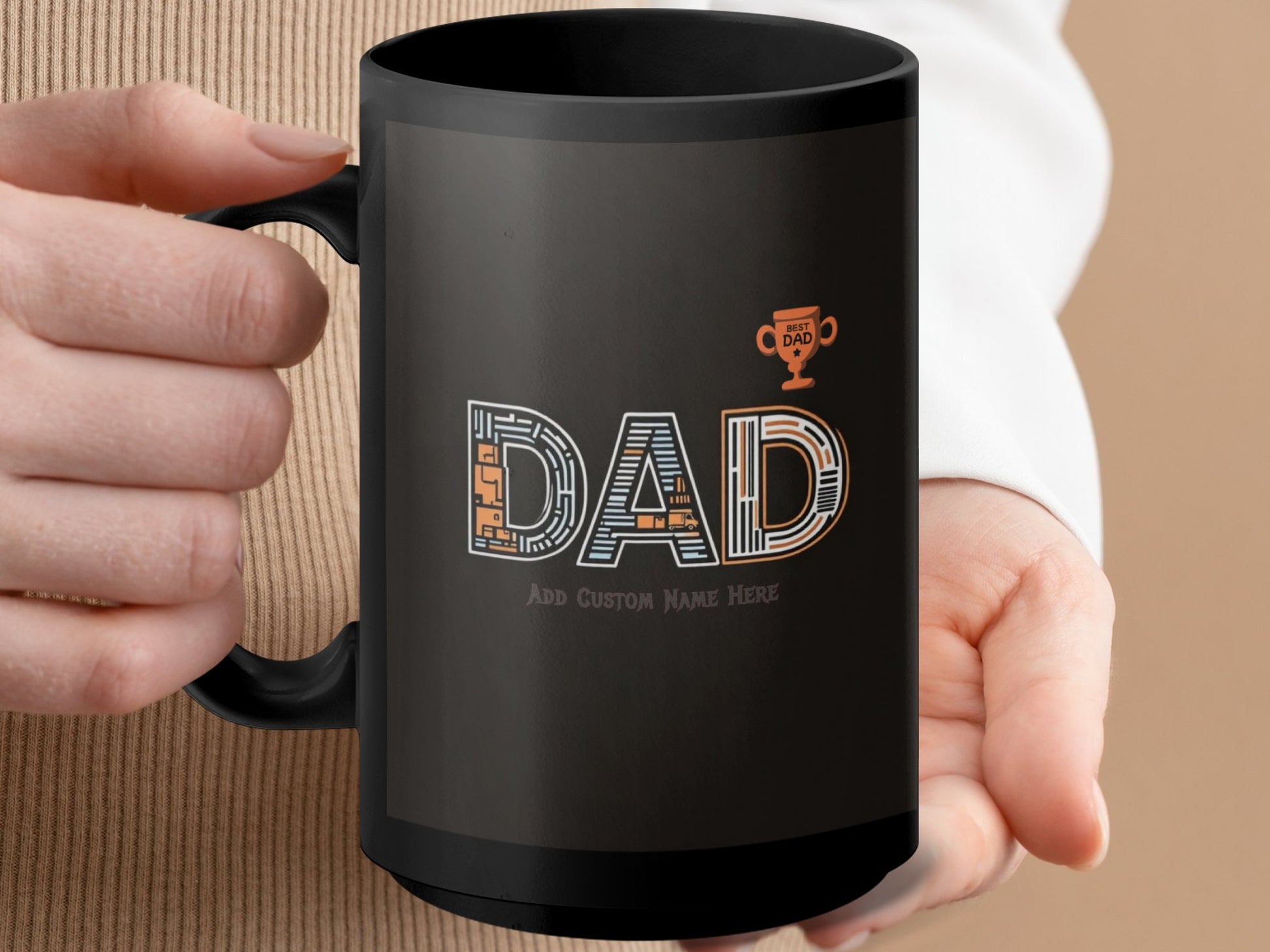 Dad Customizable Trophy Design Mug product