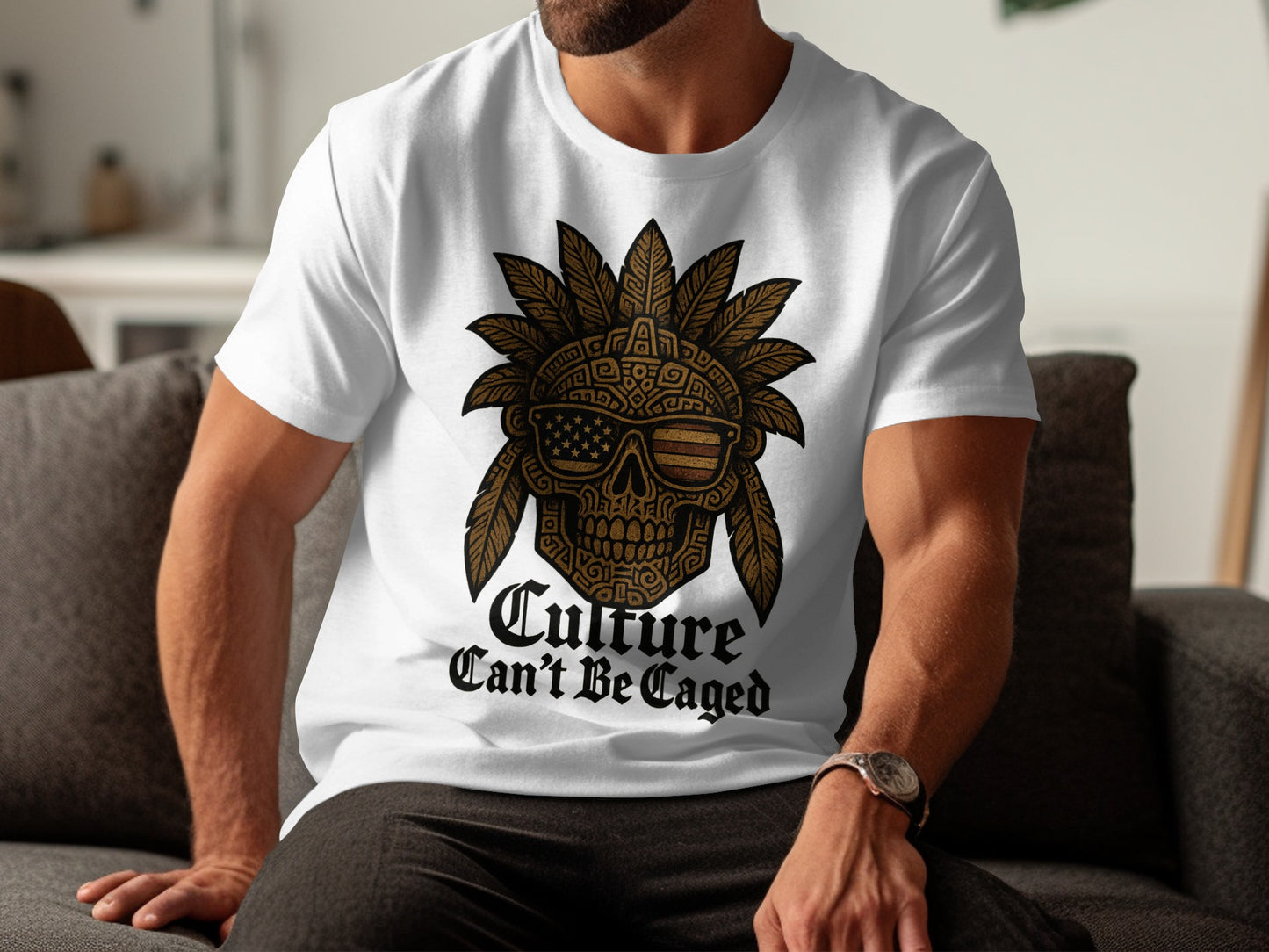 Culture Can't Be Caged Unique Graphic T-Shirt