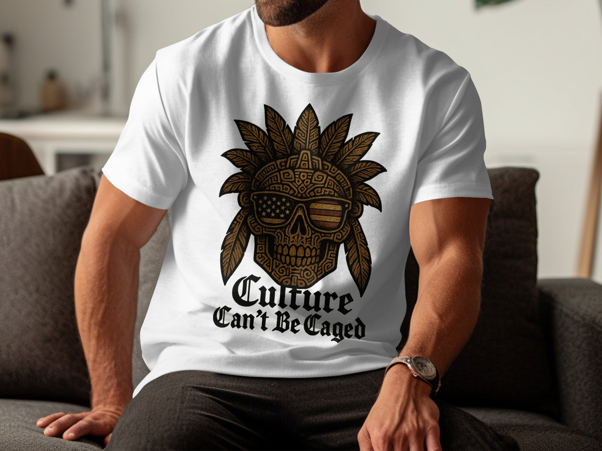 Culture Can't Be Caged Unique Graphic T-Shirt