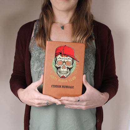 Copy Anti Maga Club Journal Gift Unique Graphic Vegan Leather Journal - Personalized Gift