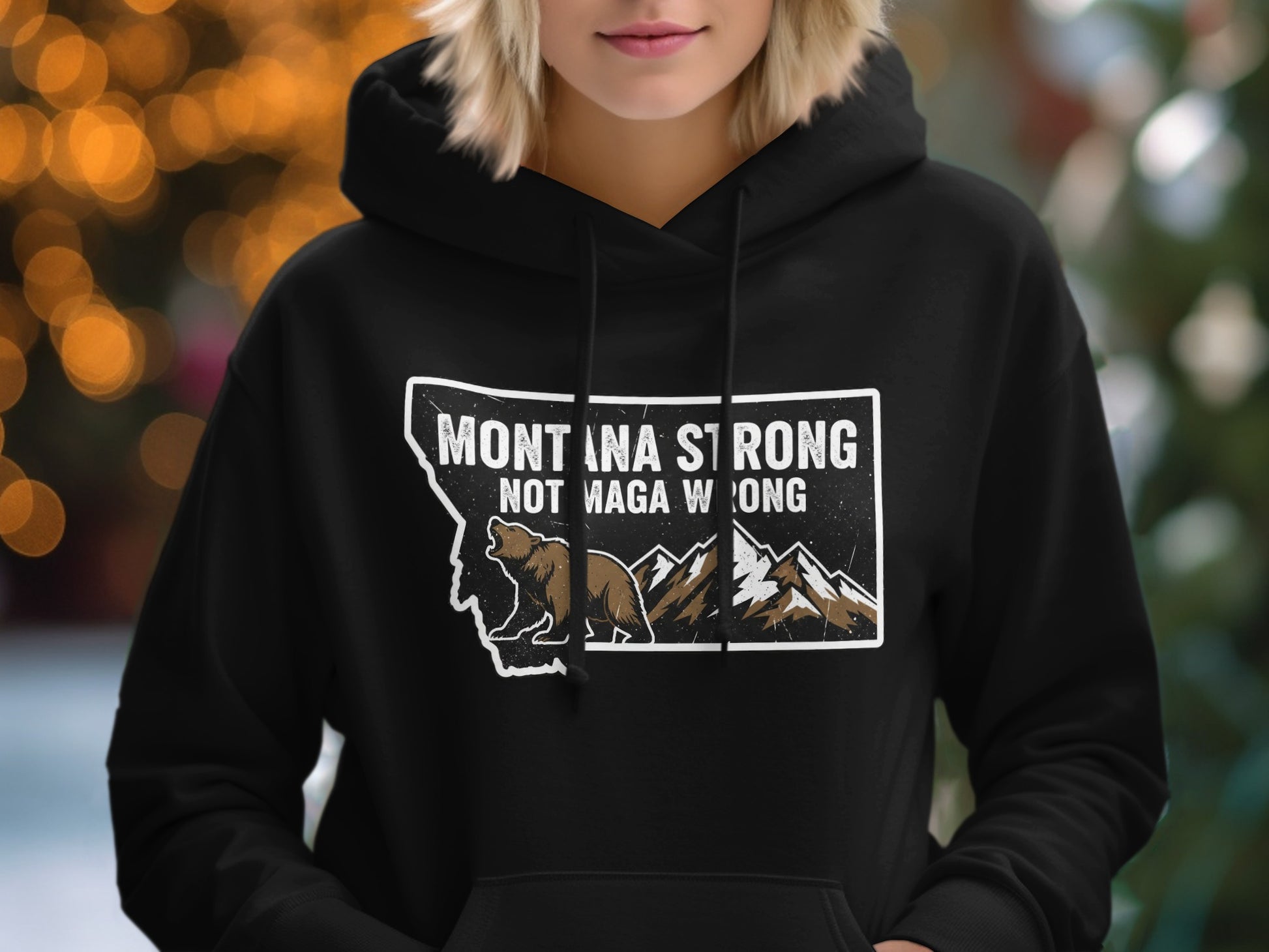 Montana Strong Not Maga Wrong Hoodie product type