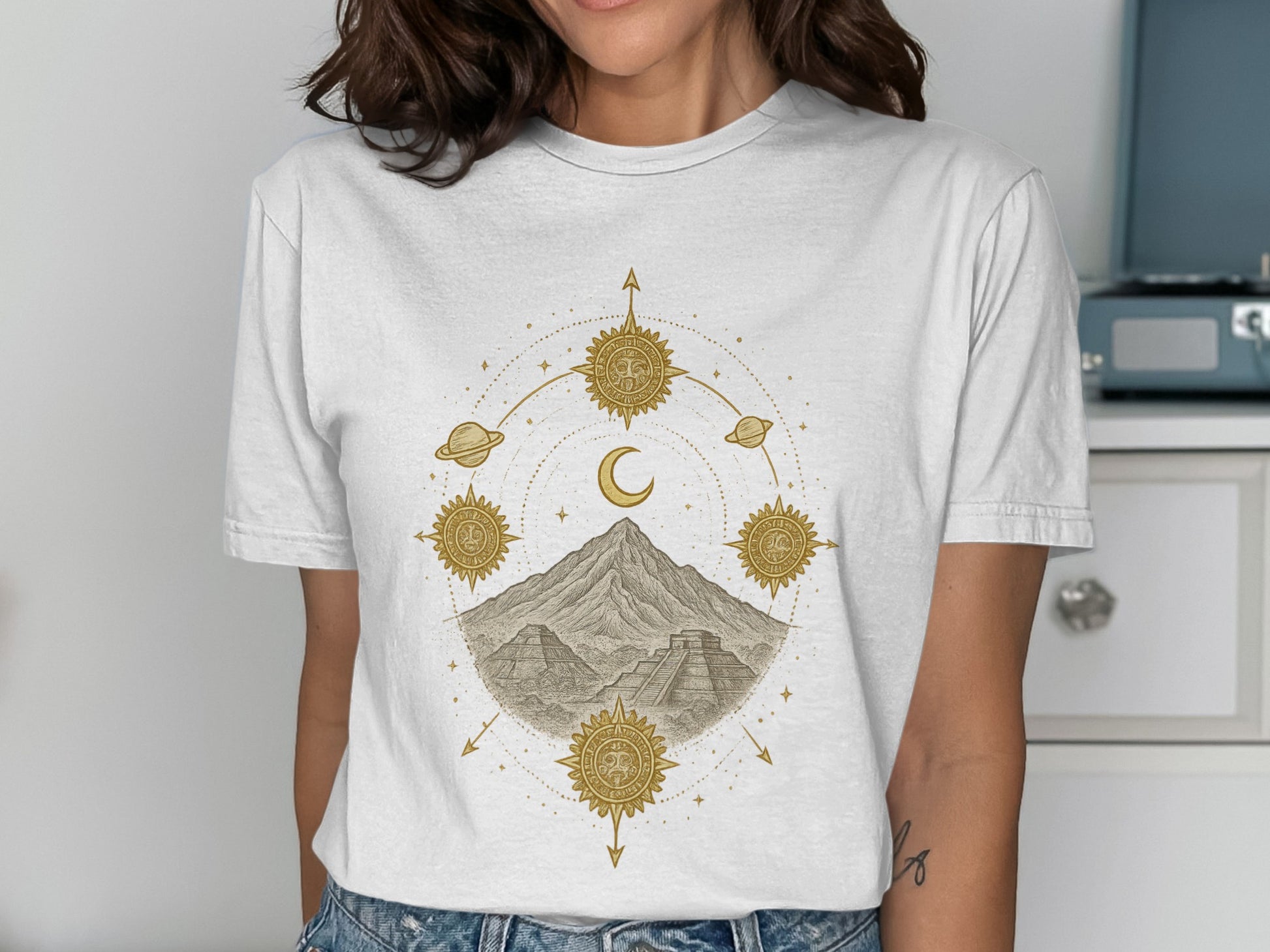 Cosmic Mountain Graphic Unisex Shirt product type