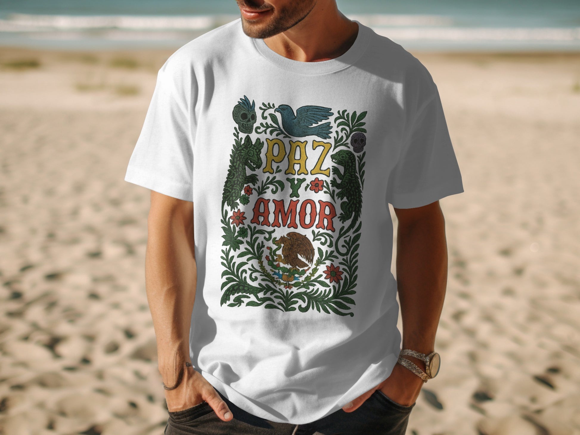 Paz Amor Vibrant Design Men's T-Shirt product