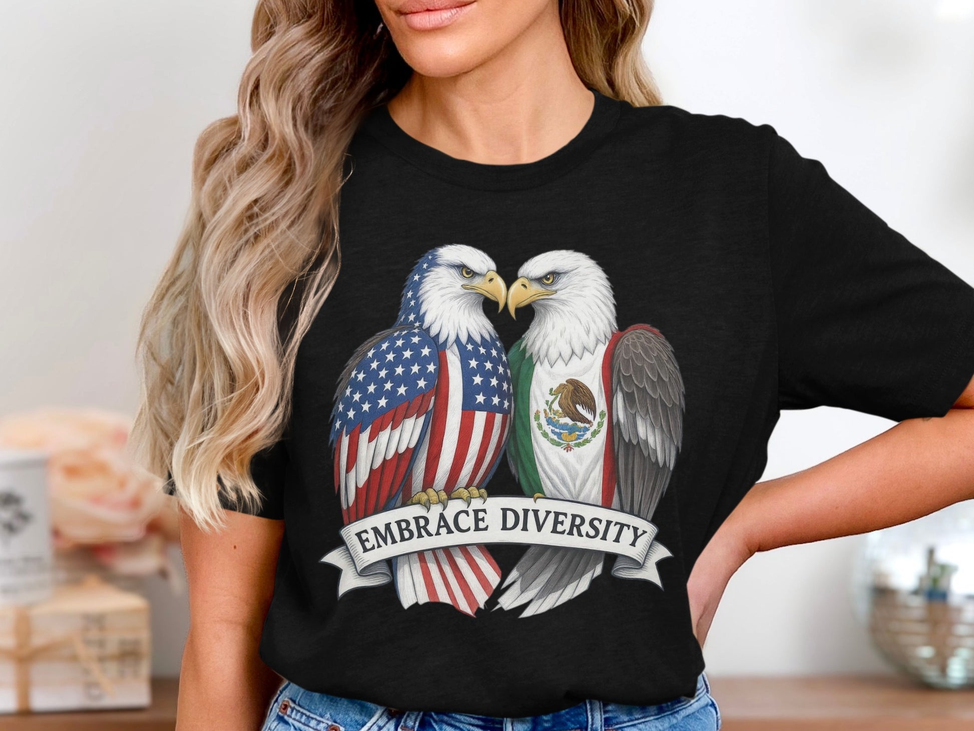 Embrace Diversity American Eagle Graphic Tee product type