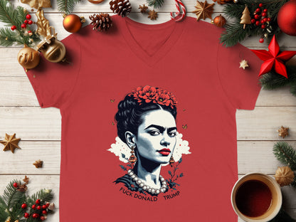 Frida Kahlo Inspired Anti-Trump Festive T-Shirt