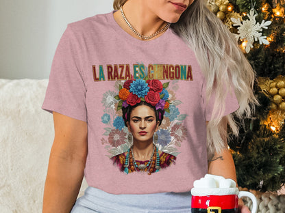 La Raza Es Chingona Colorful Artistic Tee