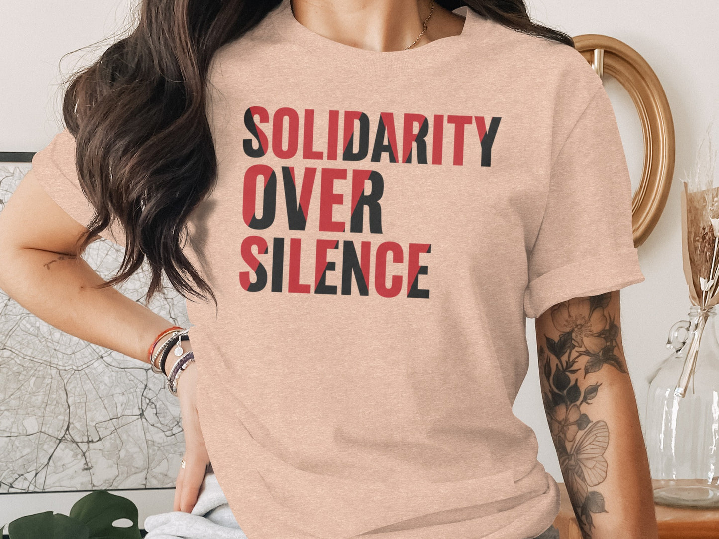 Solidarity Over Silence Graphic Tee Shirt product