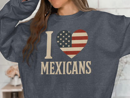 I Heart Mexicans Graphic Top Long Sleeve product