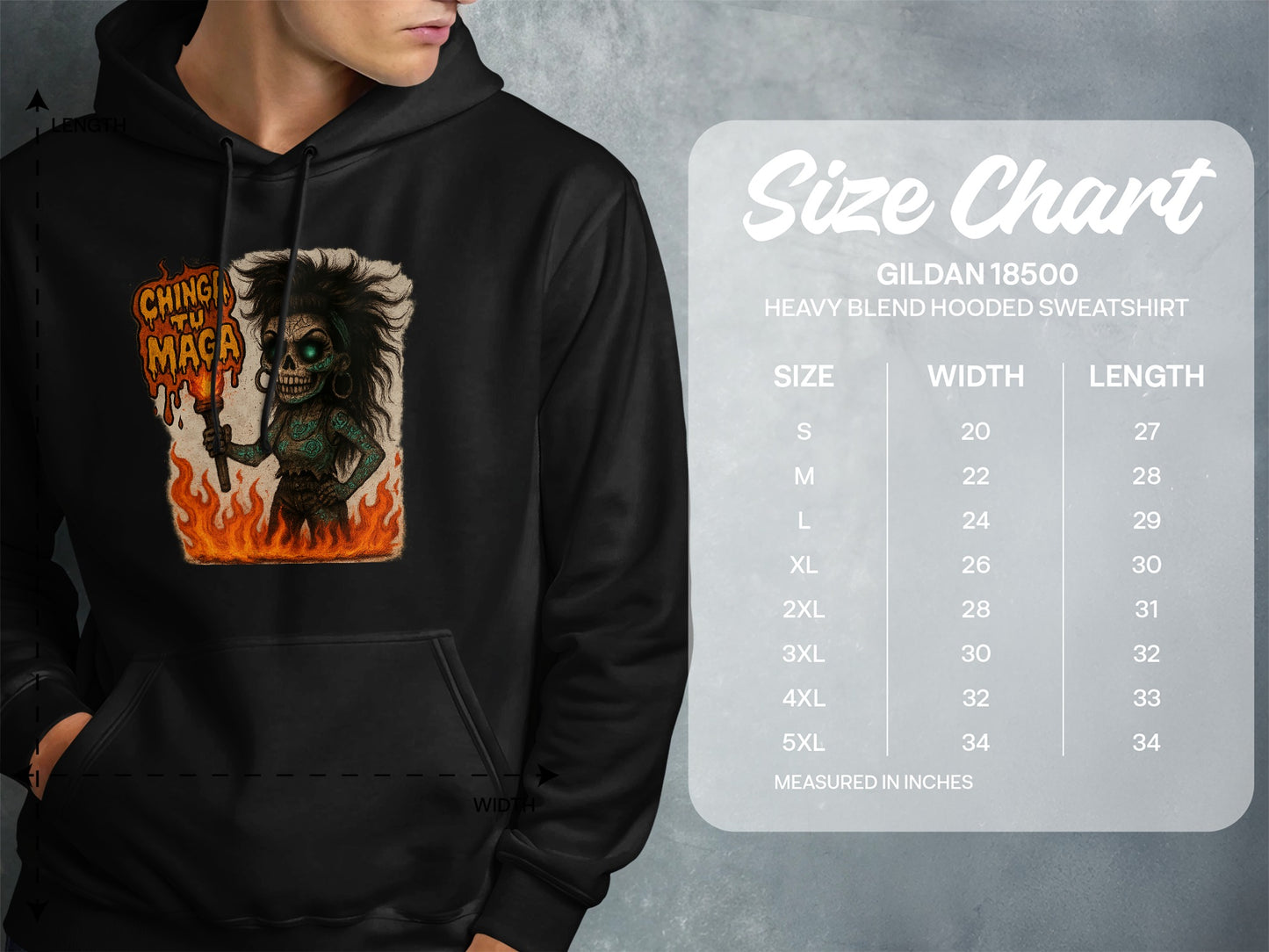 Ching Tu Maca Graphic Print Hooded Sweatshirt product