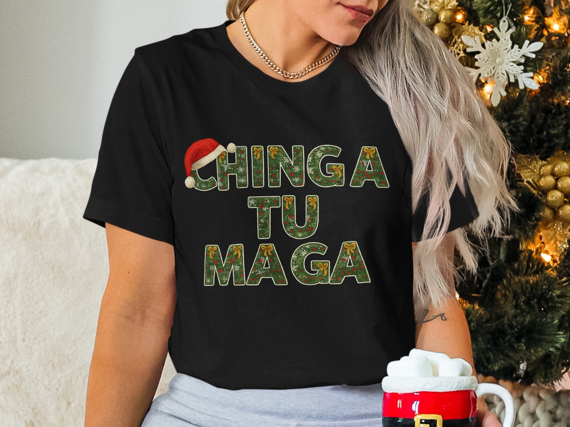 Festive Chinga Tu Maga Holiday T-Shirt