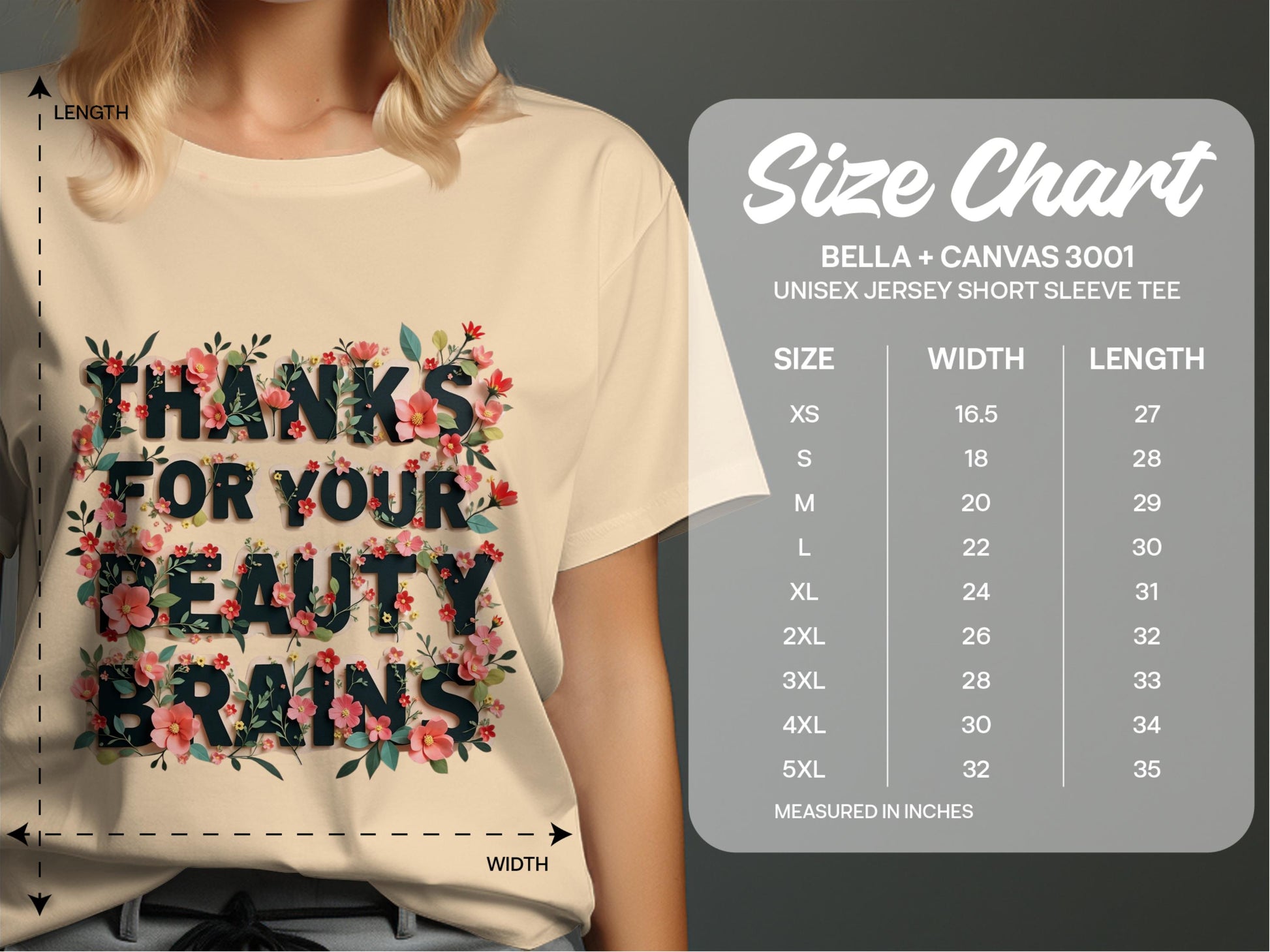 Thanks For Your Beauty Brains Unisex Short Sleeve product