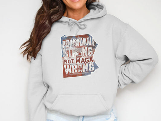 Pennsylvania Strong Not Maga Wrong Hoodie product type