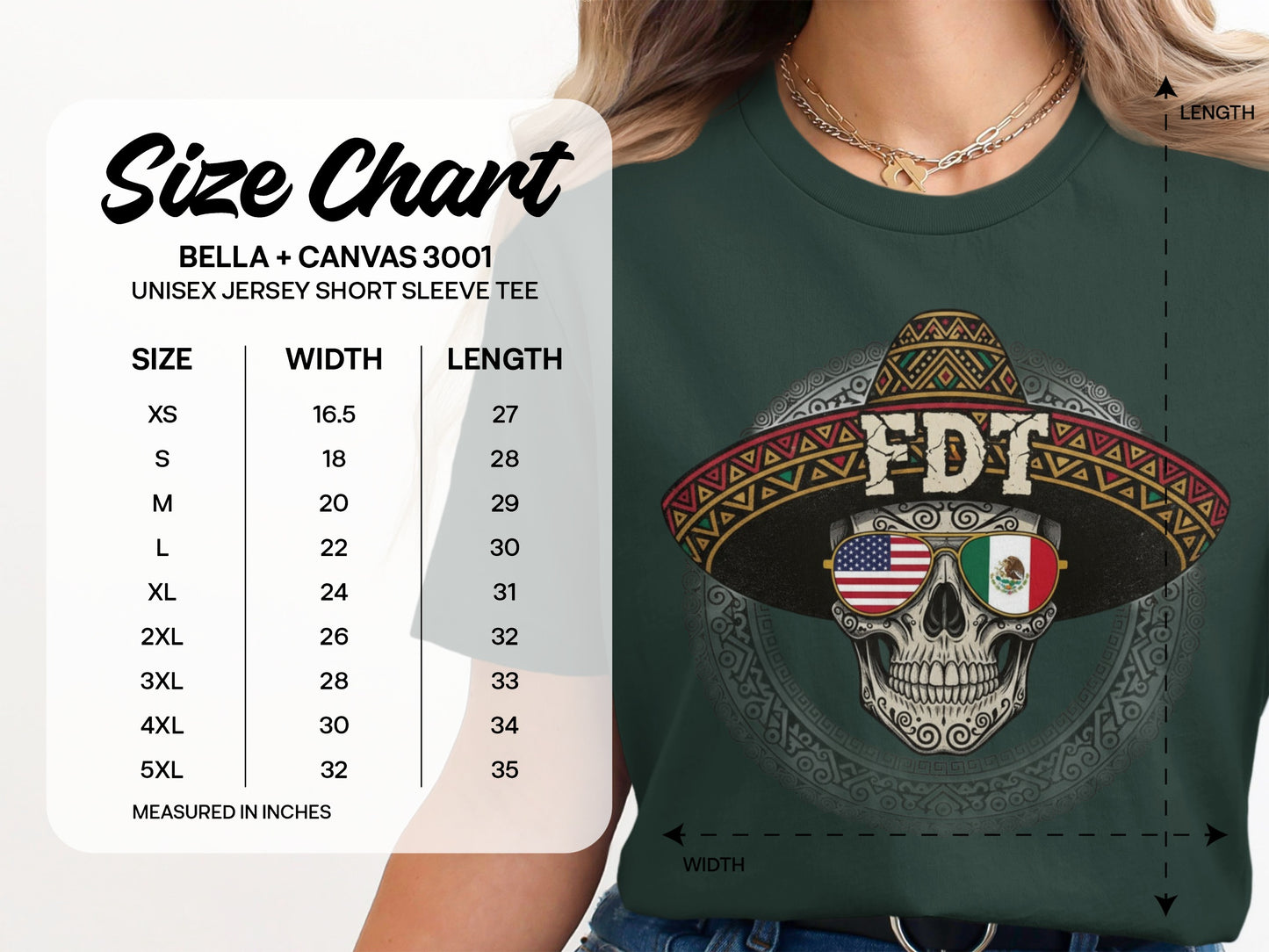 Patriotic Skull Design Unisex Jersey Short Sleeve Tee